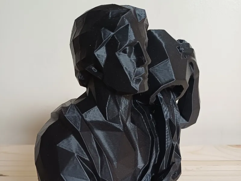 Low Poly Aquarius Zodiac Bust — 20cm