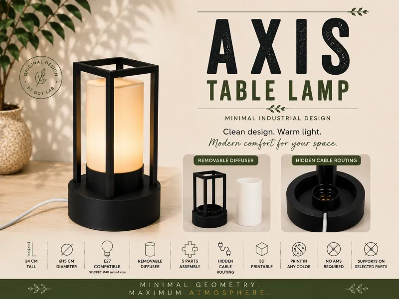 Axis Table Lamp | Minimal Industrial Light