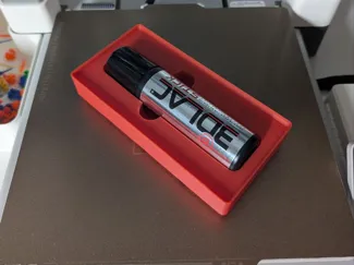 Gridfinity storage for 3DLAC glue stick lying flat