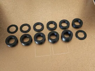 Washers, Rings, spacer, 25mm ,thickness .5mm-10mm