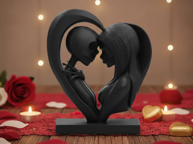 Jack & Sally Valentine's Heart - Nightmare B.C.