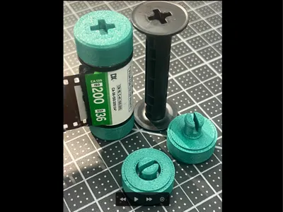 [True Size] 120- 35mm Spool Adapter film spool