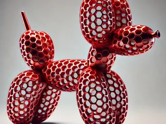 Airless balloon dog