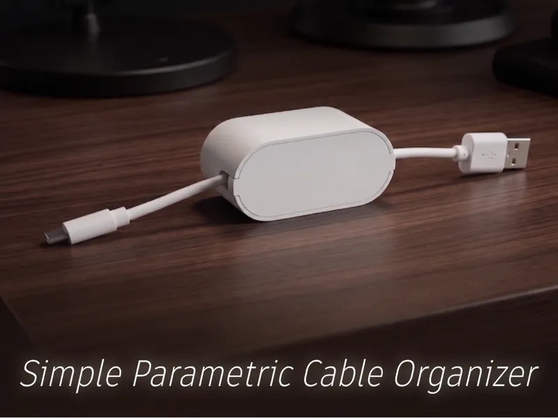 Simple Parametric Cable Organizer/Winder