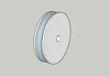 Pulley outer 58mm inner 48mm shaft 7mm 0.28mm layer, 2 walls, 15% infill