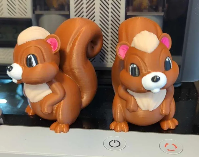 Squirrel - 5 Color Painted