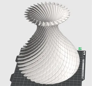 Spiral Indented Vase