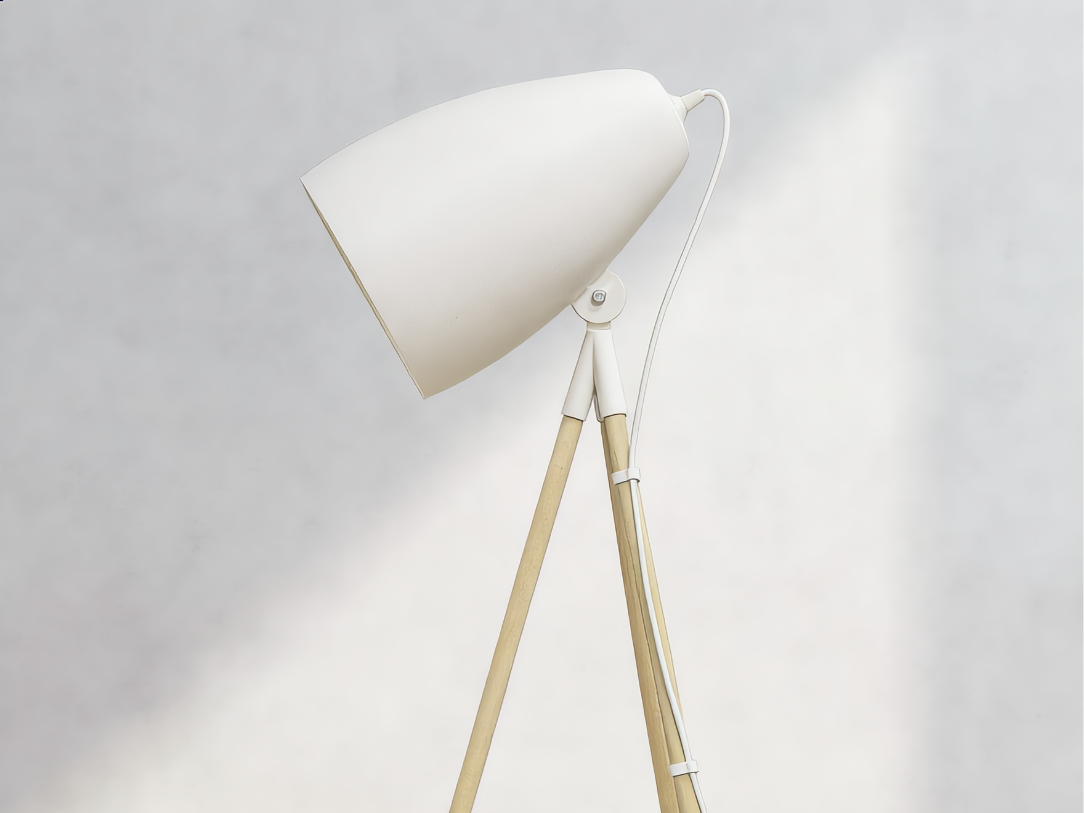Floor Lamp with Dowels