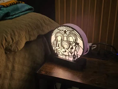 holy family light box-light sacred family