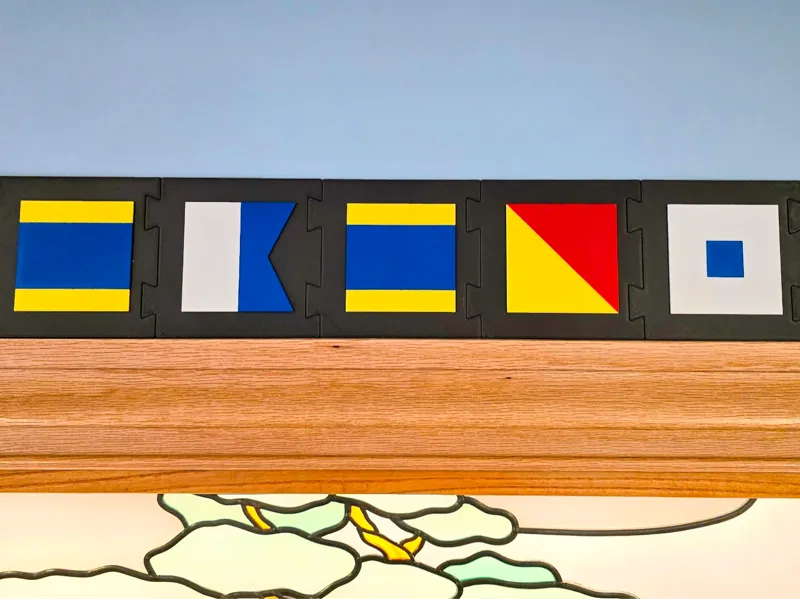 Maritime Signal Flags Name Initials Nautical Decor