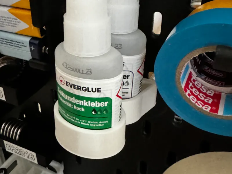 Dual Super Glue Holder 36x26 (elliptical) Skadis