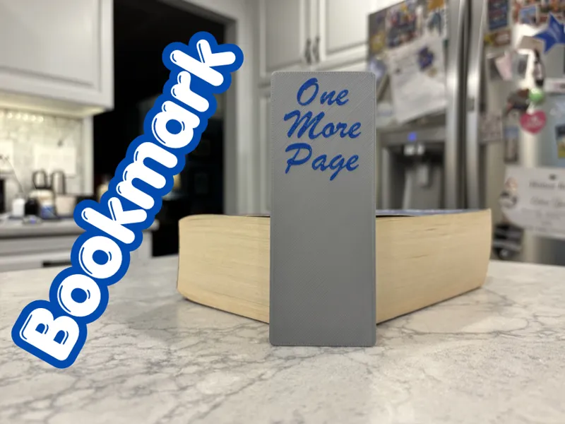 "One More Page" Bookmark