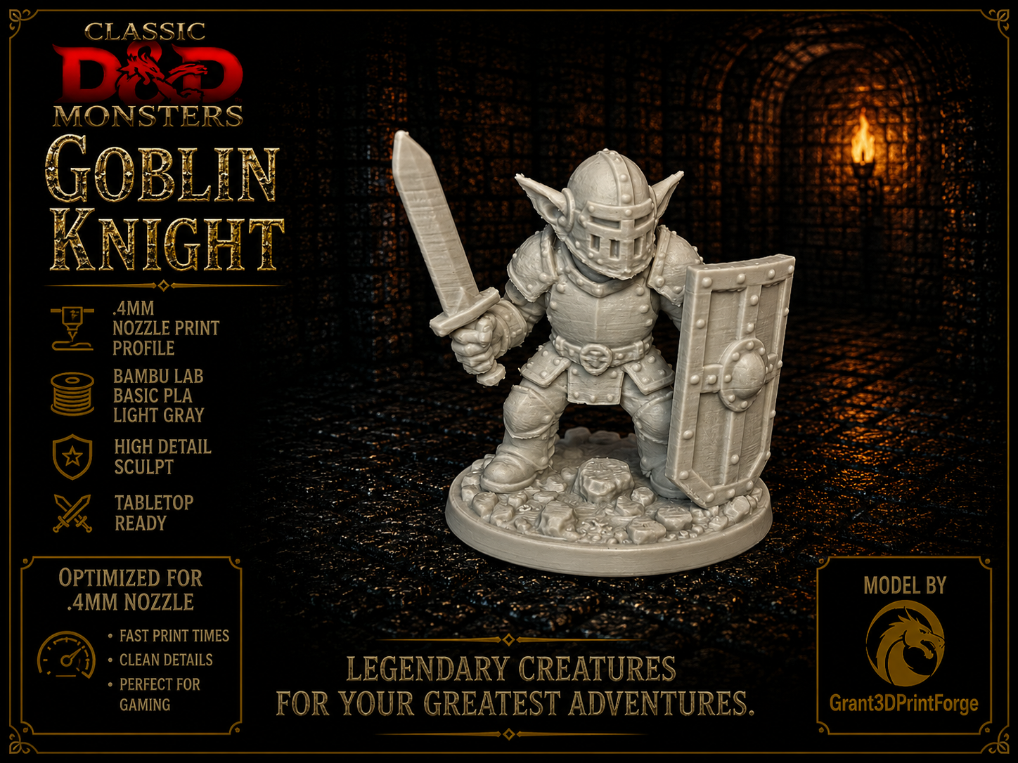 Goblin Knight - Classic D&D Monster