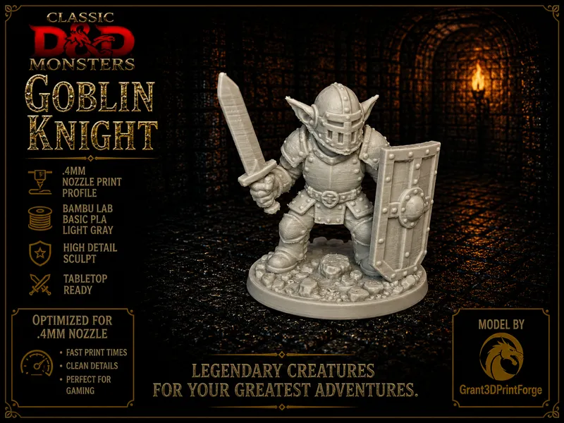 Goblin Knight - Classic D&D Monster