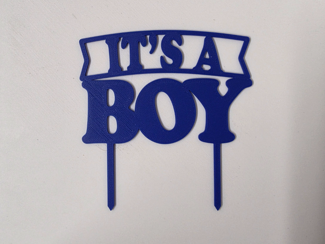 Its A Boy Cake Topper