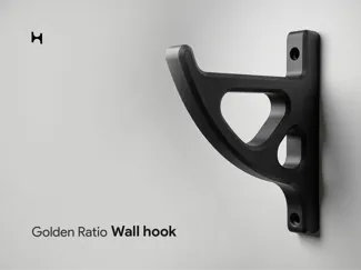 Golden ratio wall hook