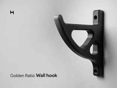 Golden ratio wall hook