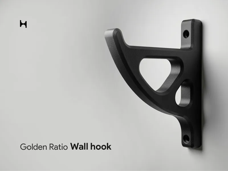 Golden ratio wall hook