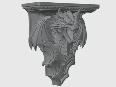 Draconic Decorative Wall Shelf