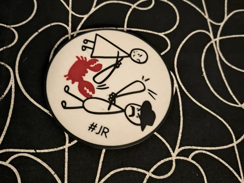 Cancer Fighters Bedoes & Maja drink coaster