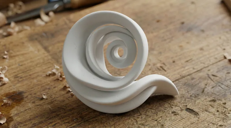 Funky Abstract Spiral Sculpture