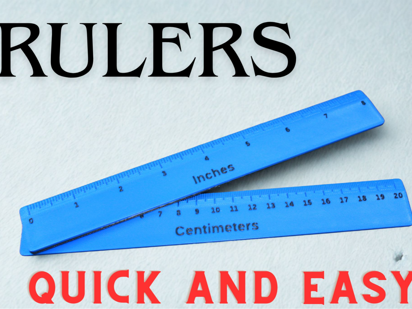 Imperial and Metric Rulers
