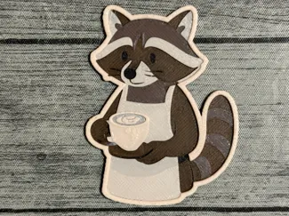 Raccoon Barista Magnet