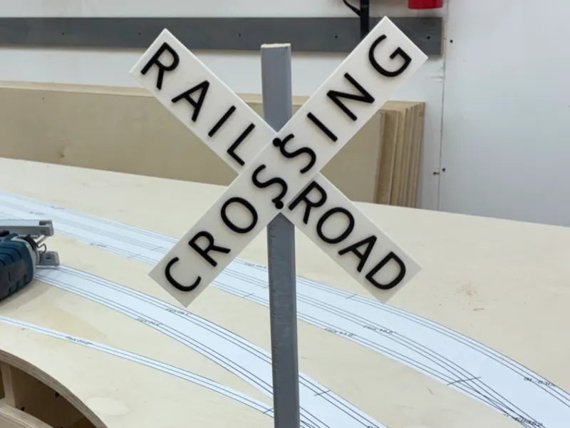 Railroad Crossing sign (8" (20.32cm)) 