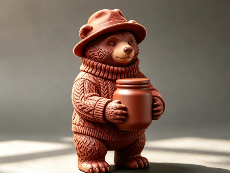 Cozy Bear Mini Desk Organizer- SD Card & Paperclip