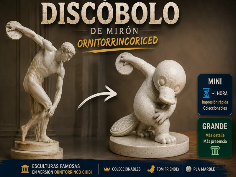 DISCOBOLO DE MIRON VERSION ORNITORRINCO