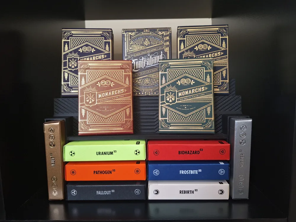 Shelf Card Examples Playing Card Display Shelf - Free 3D Print Model - MakerWorld