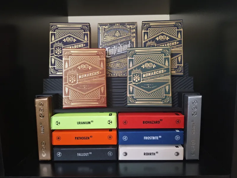 Playing Card Display Shelf