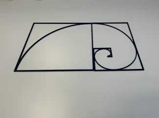 Fibonacci wall art