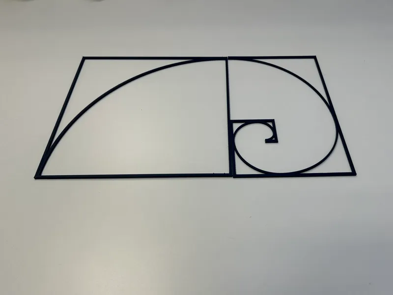 Fibonacci wall art