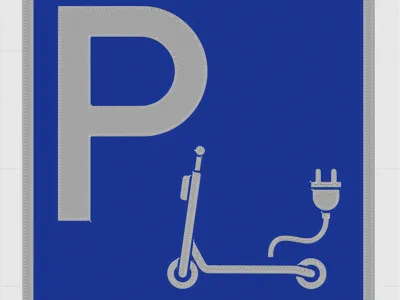 E-Scooter Parking Sign