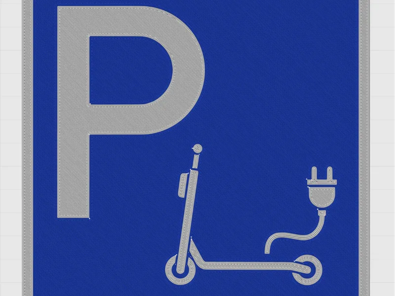 E-Scooter Parking Sign
