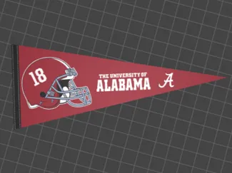 Alabama  University Football Pennant
