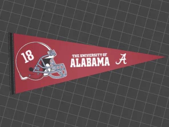 Alabama  University Football Pennant