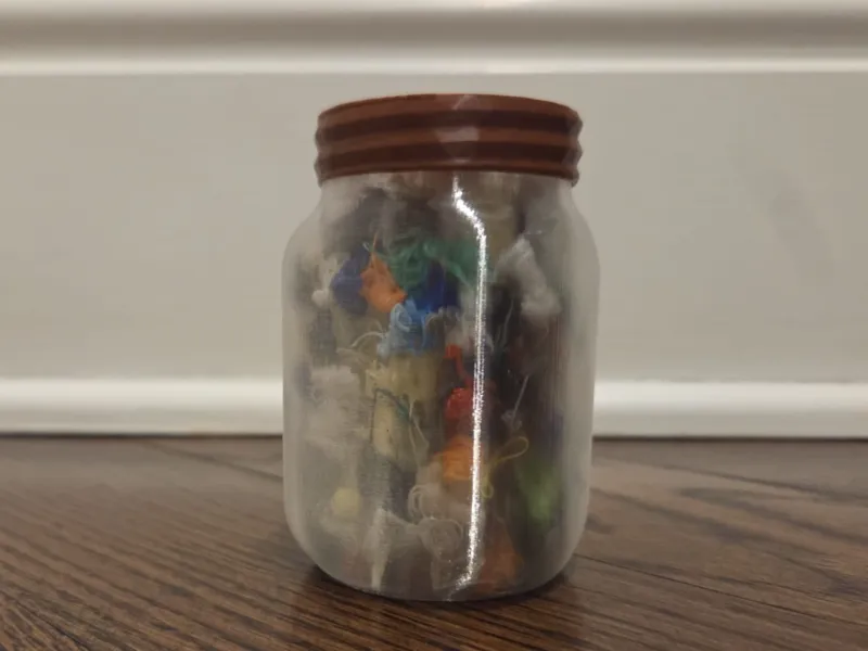 Transparent Poop Jar