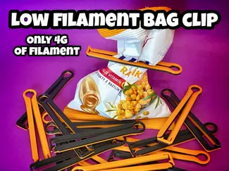 Low Filament Bag Sealing Clip (4g) Print In Place