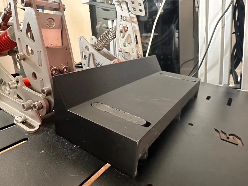 Heel Rest for SimRacing Rigs - 35mm H - 240mm W