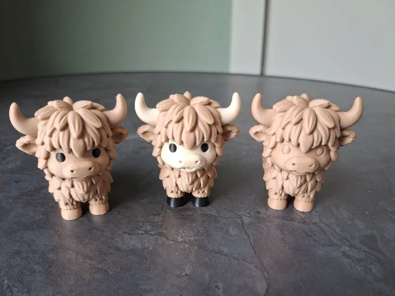 Cute Highland Cow Standing – 3 Variations