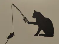 Décor mural chat pêchant des souris — photo 2