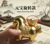 Gold Ingot Spinning Model, 8.8cm high