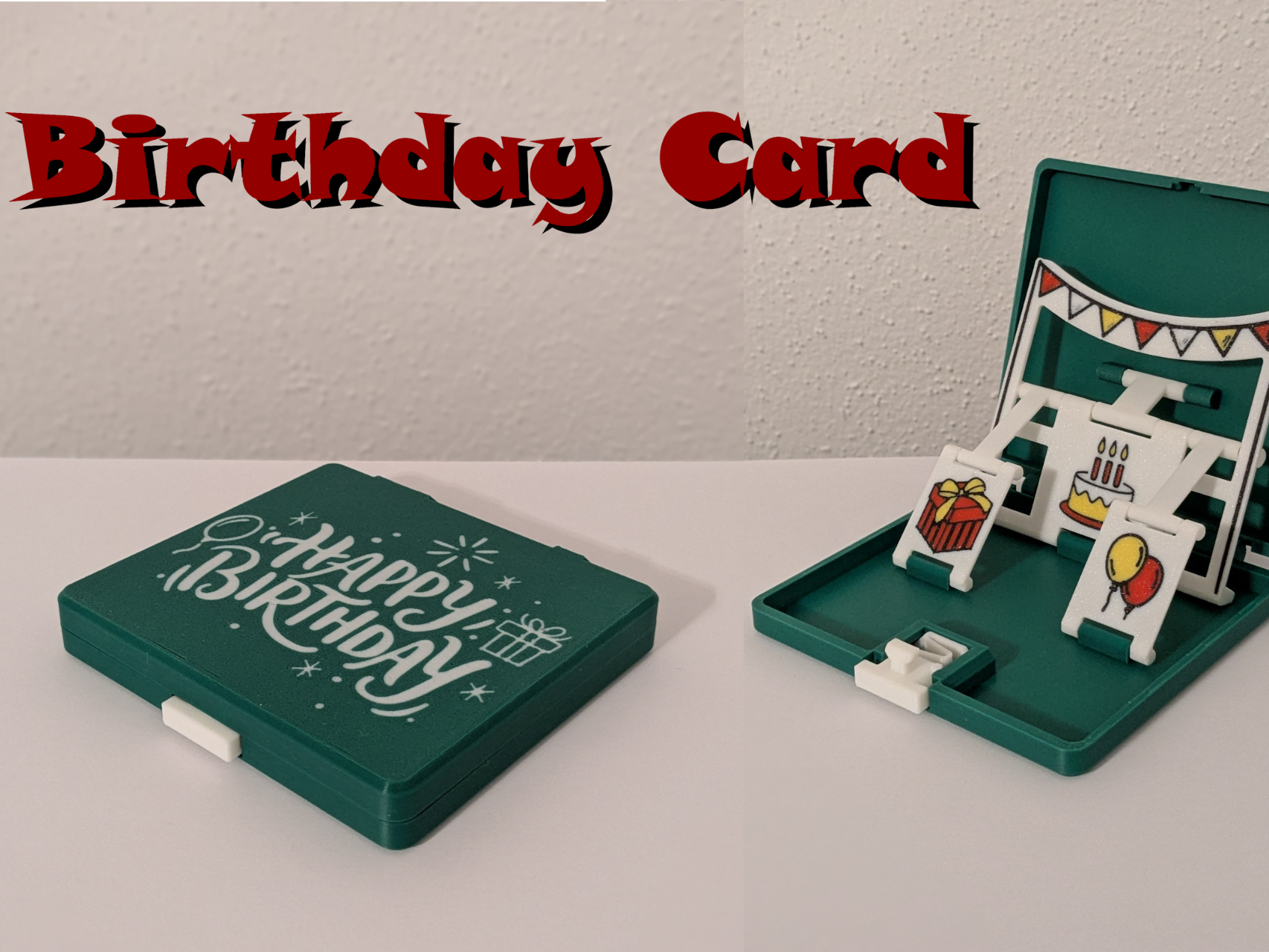 Happy Birthday Faltkarte (Pop-up-Karte)