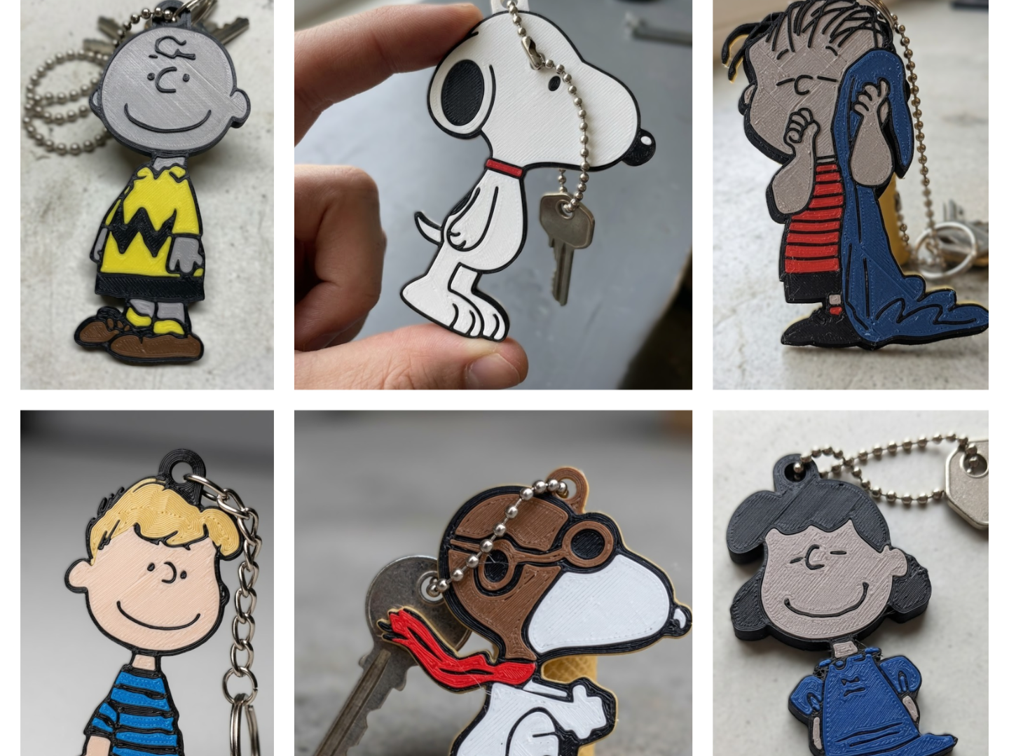 Snoopy Can Tab Opener Keychain Peanuts Collection