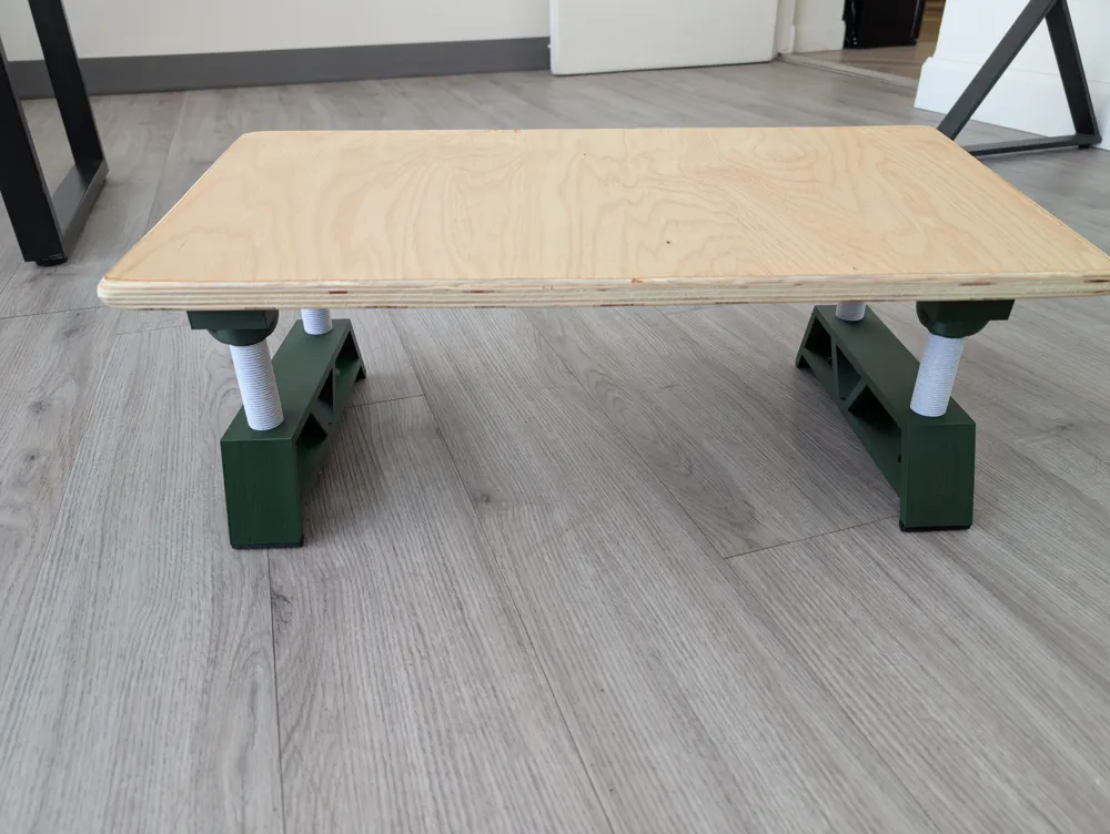 Fully adjustable foot rest/monitor stand base by XyleneMakerWorld ...