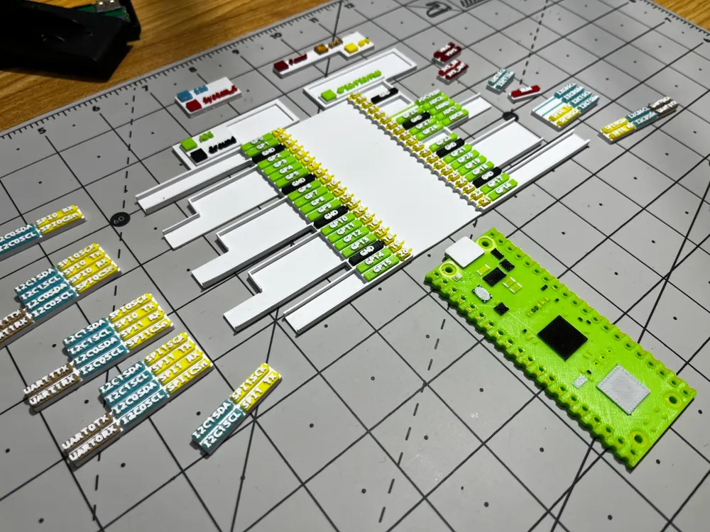 Raspberry Pi Pico W Pinout by raupulus MakerWorld: Download Free 3D Models