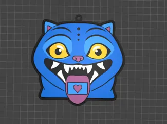 Derpy (KPop Demon Hunters) Tiger keychain bookmark