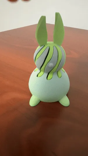 Easter Bunny Passthrough Fidget (Round Version) view 2